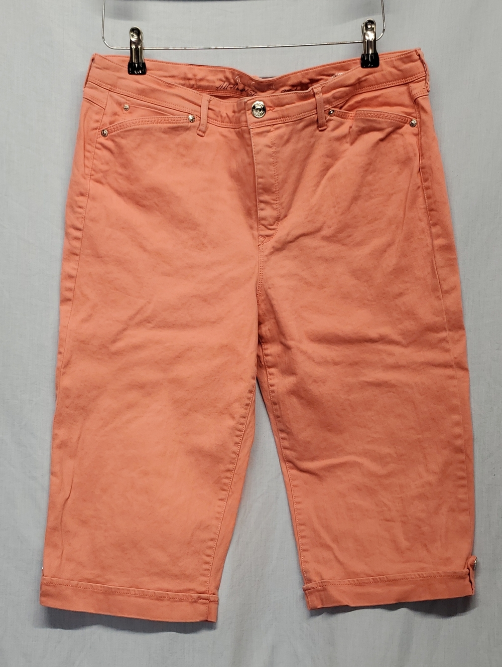 Gloria Vanderbilt Coral Pink Relaxed Women's Shorts #349